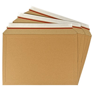 25 x Rigid Cardboard Capacity Envelopes Mailers 334x224mm (A2)